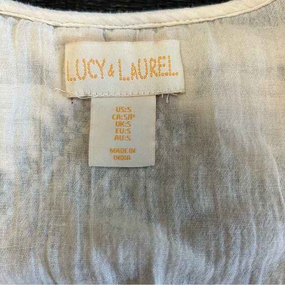 Lucy and Laurel Tribal Boho Embroidered Blouse - Picture 7 of 11